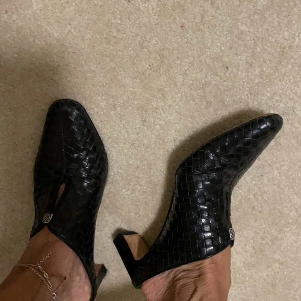 Brighton Leather Black Tynan Dressy Clogs View 2